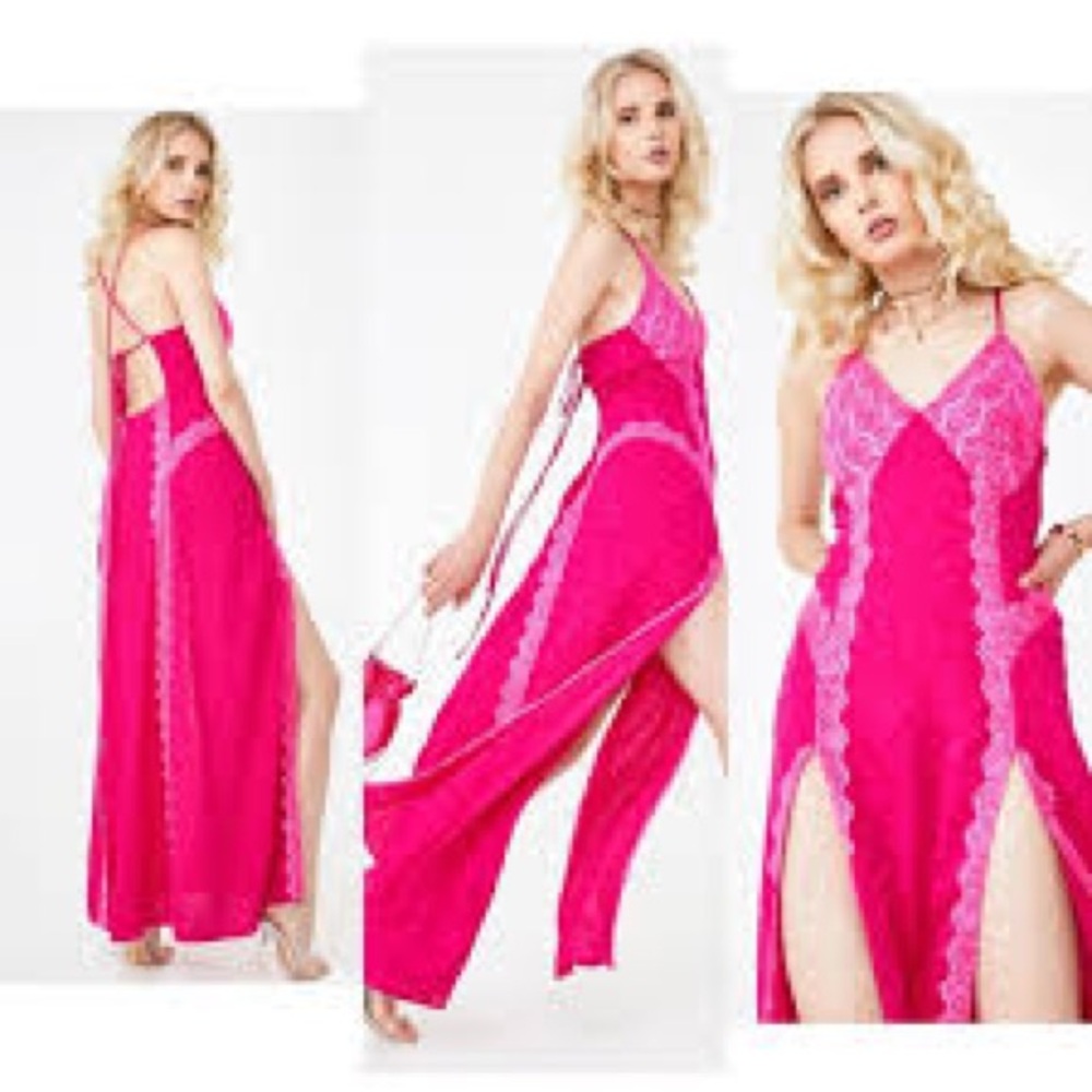 FLL Kristie lace double slit maxi